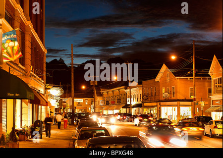 Il centro di Mystic, Connecticut, Stati Uniti d'America Foto Stock