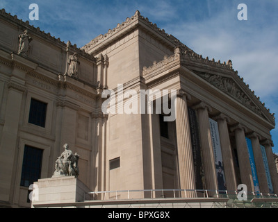 Il Brooklyn Museum esterno Foto Stock