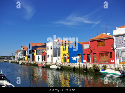 Case di Aveiro, Portogallo. Foto Stock