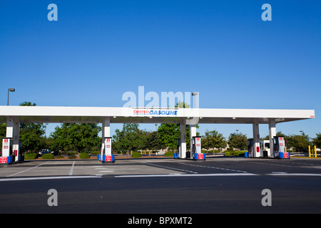 Un Costco stazione di benzina in Modesto California Foto Stock