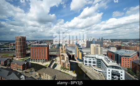 Granary Wharf Leeds, West Yorkshire, nell'Inghilterra del Nord Foto Stock