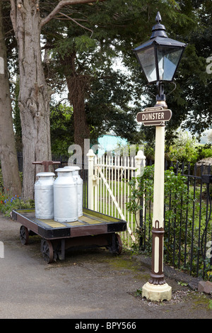 Dunster Stazione ferroviaria Devon Regno Unito Europa Foto Stock