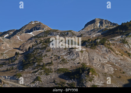 I colori autunnali a Port de La Bonaigua, Valle de Aran, Spagna Foto Stock