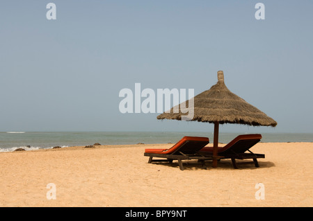 Spiaggia, Saly-Portugal, Petit Côte, Senegal Foto Stock