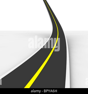 Strada per il cielo. 3d reso illustrazione. Foto Stock
