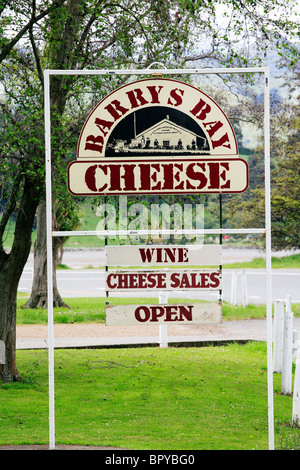 Barrys Bay cheese company Akaroa Banks Peninsula vicino a Christchurch Nuova Zelanda Foto Stock