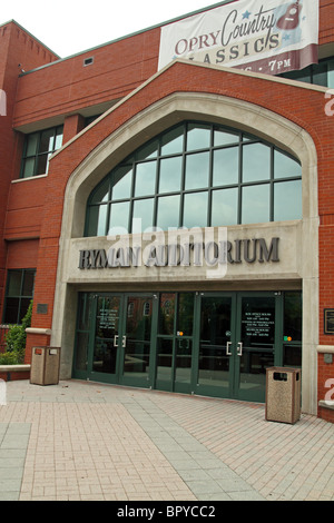 Auditorium Ryman, Nashville, Tennessee, Stati Uniti d'America - aperto nel 1892. Originale Grand Ole Opry. Foto Stock