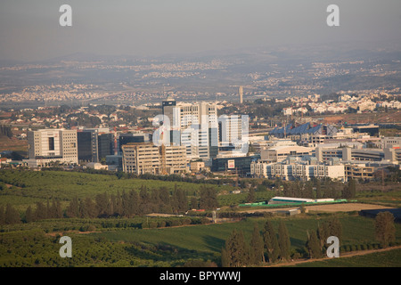 Fotografia aerea della safety center della città di Ra'anana in Sharon Foto Stock