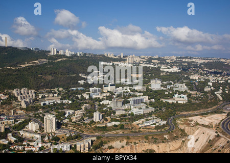 Fotografia aerea della "Technion" - Israele's Institute of Technology di Haifa Foto Stock