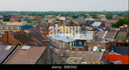 Panoramica dello storico Quartiere Francese di New Orleans, in Louisiana, Stati Uniti d'America Foto Stock