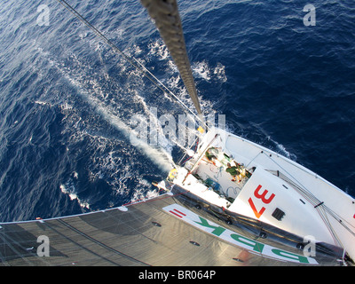 Una spagnola racing yacht a vela in Australia. Foto Stock