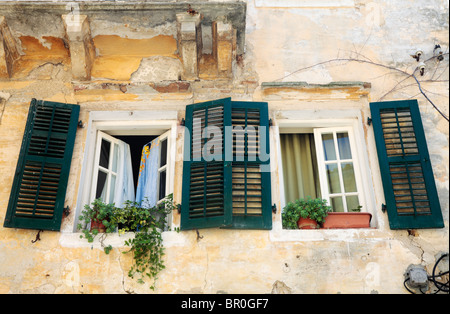 Città vecchia di Corfù Foto Stock