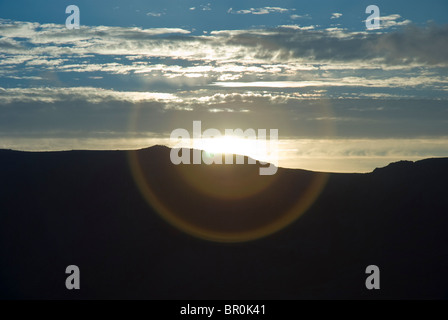 Lake District sunrise vicino Scafell Pike, Cumbria Foto Stock