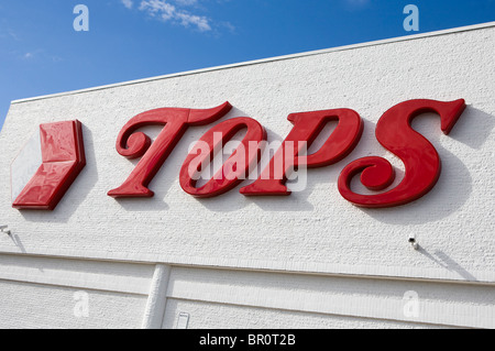 Un Tops fruttivendolo ubicazione. Foto Stock