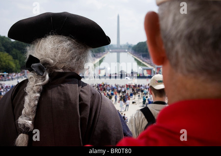 Il ripristino di onore rally presso il Lincoln Memorial sul National Mall. Foto Stock