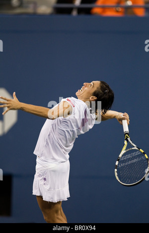 Francesca Schiavone (ITA) competono al 2010 US Open Tennis Foto Stock