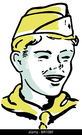 Ritratto di un boy scout Foto Stock