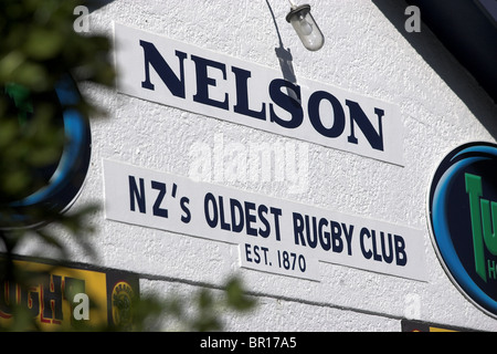 Trafalgar Park di Nelson, Nuova Zelanda, uno dei luoghi per il 2011 Coppa del Mondo di Rugby Foto Stock