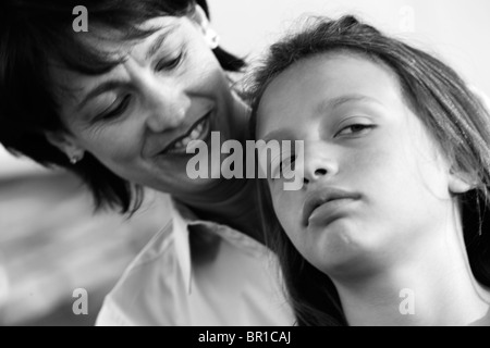 Madre e figlia. Foto Stock