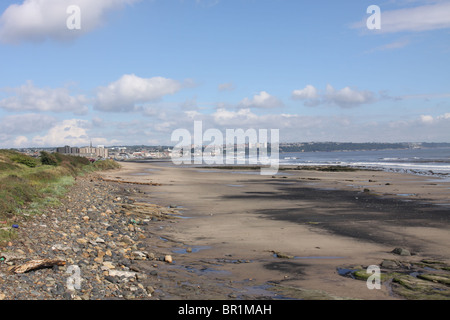 Kirkcaldy lungomare e la spiaggia fife scozia settembre 2010 Foto Stock