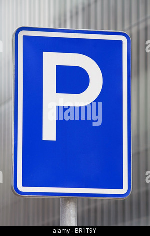 segno di parcheggio Foto Stock