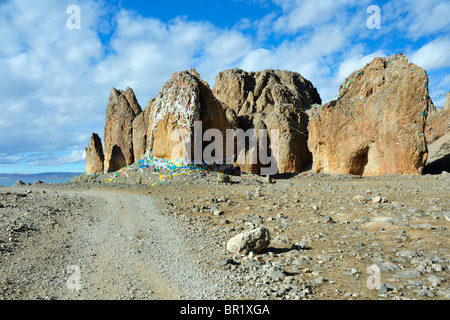 Lago celeste Namtso, Tibet, Cina. Foto Stock