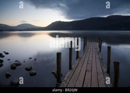 Il molo o pontile, Derwent Water Lake District, REGNO UNITO Foto Stock