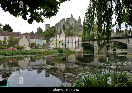 Angoli sur l'Anglin Vienne Poitou Charentes Francia Foto Stock