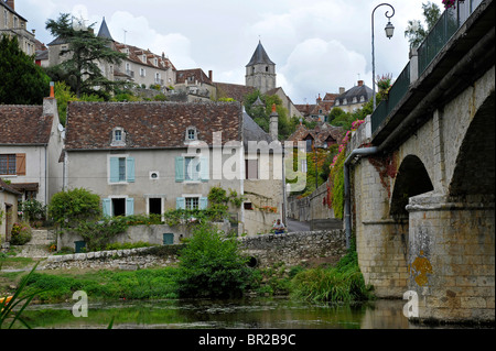 Angoli sur l'Anglin Vienne Poitou Charentes Francia Foto Stock