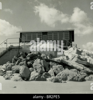 Vintage Settembre 1964 fotografia, Daytona Beach, Florida, danni provocati dalla tempesta dall uragano Dora. Foto Stock