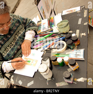 Arti e mestieri. L'artista di strada. Firenze Italia Foto Stock