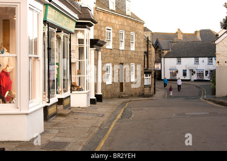 High Street Hugh Town St Mary's, Isole Scilly Foto Stock