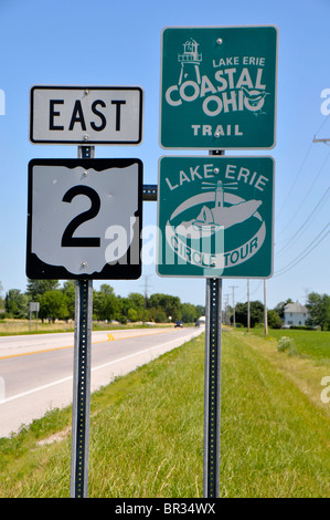Il lago Erie Coastal Ohio Trail Circle Tour vicino a Sandusky Foto Stock