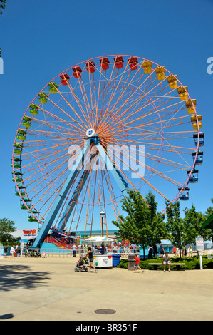 Ruota Gigante Ride Parco Divertimenti Cedar Point Sandusky Ohio Foto Stock
