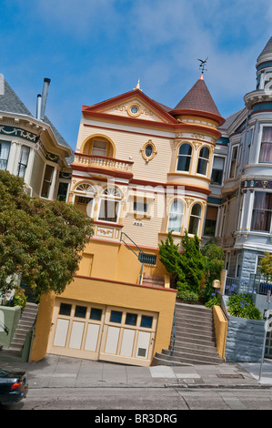 In stile vittoriano casa di San Francisco, California, Stati Uniti d'America Foto Stock