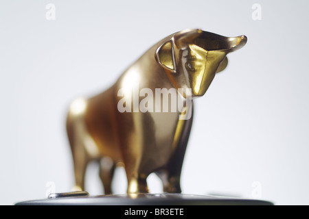 Golden bull figurina Foto Stock