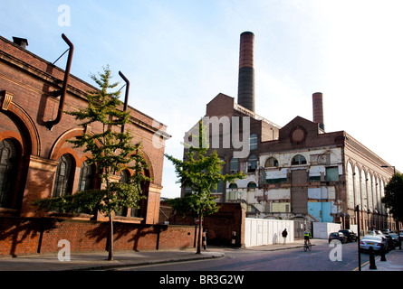 La vecchia Londra zona industriale su lotti Road, Kensington, London, SW10, England, Regno Unito Foto Stock