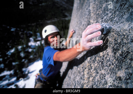 Rocciatore agli amanti Leap, California Foto Stock