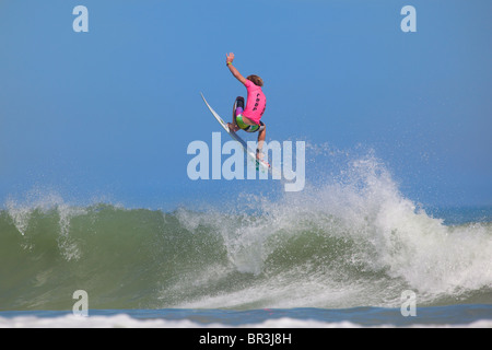 Wolfalley aria Off Surf Contest a trefolo, Cape Town, Sud Africa Foto Stock