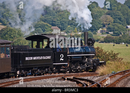 Brecon ferrovia di montagna, pant, Galles Foto Stock