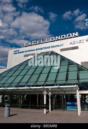 Il centro ExCeL, Royal Victoria Dock, Docklands di Londra, Gran Bretagna - Giugno 2010 Foto Stock