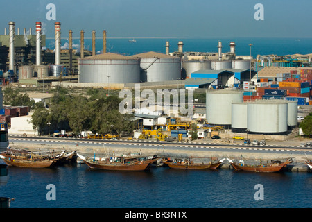 Porto di Sharjah Emirati arabi uniti Foto Stock