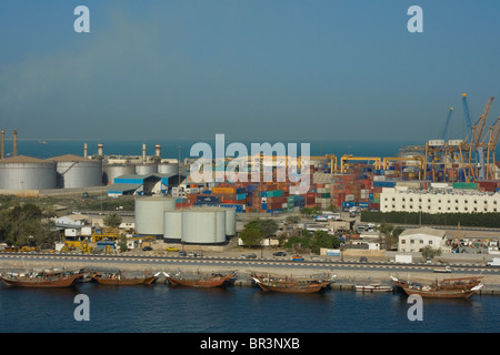 Porto di Sharjah Emirati arabi uniti Foto Stock