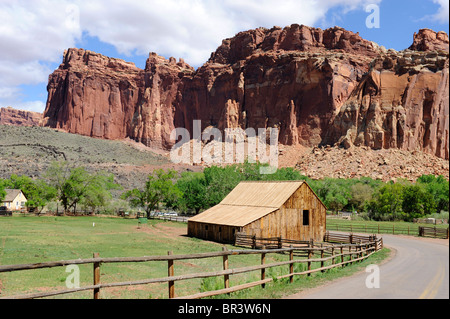 Gifford storica zona Fattoria Capitol Reef National Park nello Utah Foto Stock