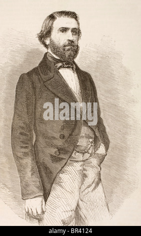 Giuseppe Fortunino Francesco Verdi 1813 -1901. Compositore italiano. Foto Stock