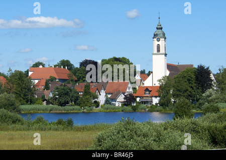 Chiesa parrocchiale di San Gallus e Ulrich, Kisslegg, Baden-Wuerttemberg, Germania, Europa Foto Stock