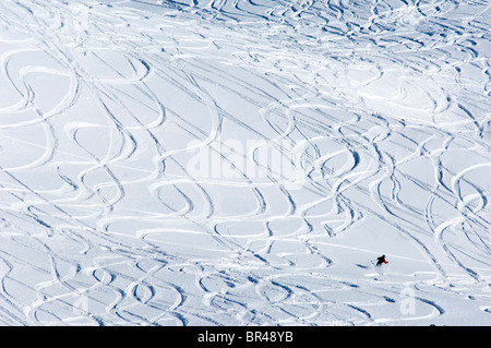 Silverton Mountain Ski Resort, Silverton, Colorado. Foto Stock