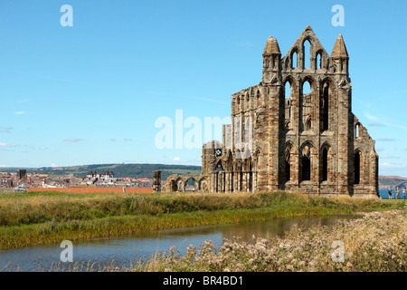 Whitby Abbey North Yorkshire Foto Stock