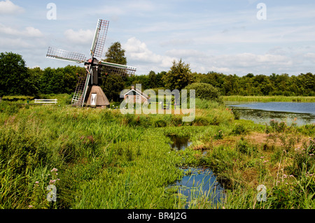 Weerriben Friesland Fryslan Olanda Mulino a vento Foto Stock