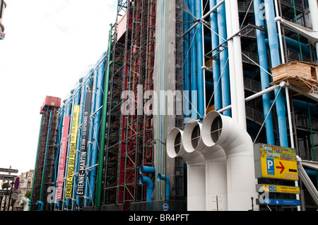 Centro Georges Pompidou o Beaubourg, Parigi, Francia Foto Stock